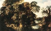 Forest Scene - Oil on oak